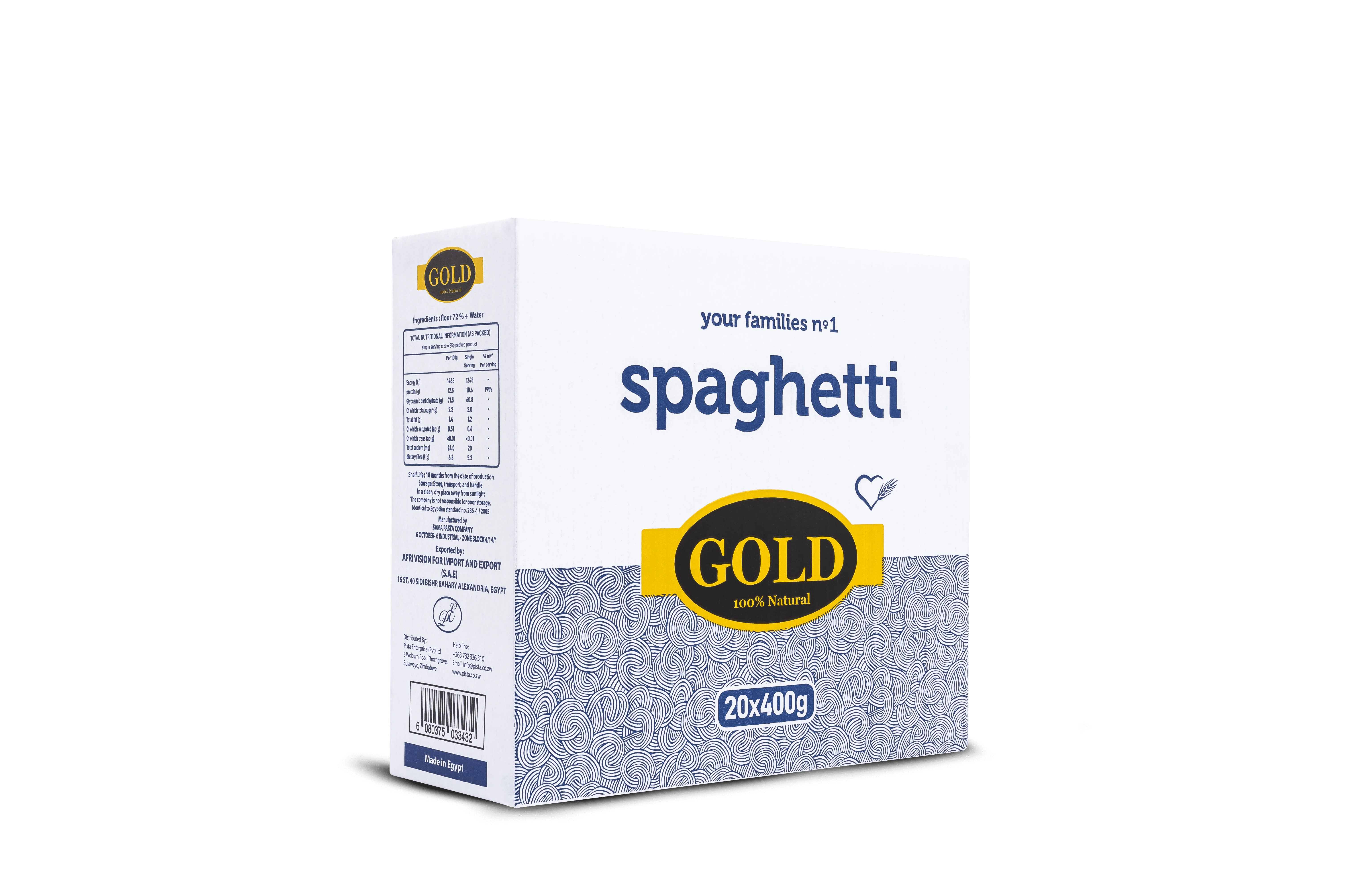 Gold pasta